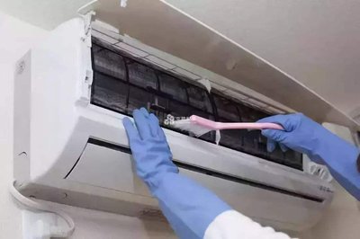 历下区格力空调清洗保养现场